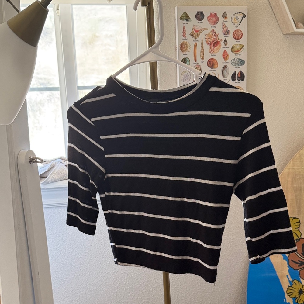 Windsor Black and White Striped Sweater